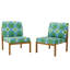Ensemble de 2 chaises d'appoint de patio avec coussins-2057710319