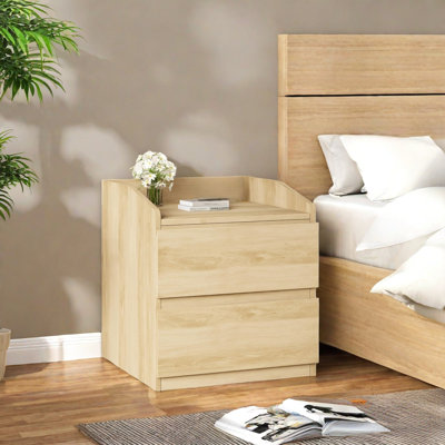 60cm W Manufactured Wood Bedside Table