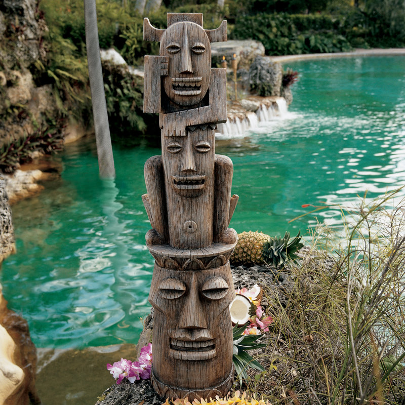 Gods of the Three Pleasures Tiki Gods Statue