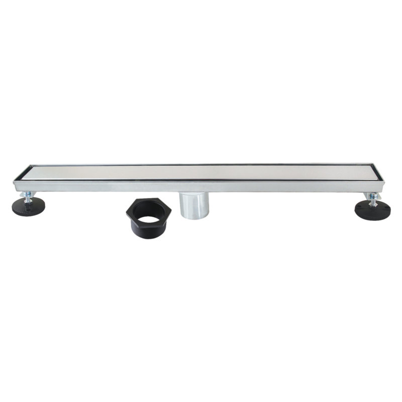 Drain de douche à grille linéaire, Chrome poli