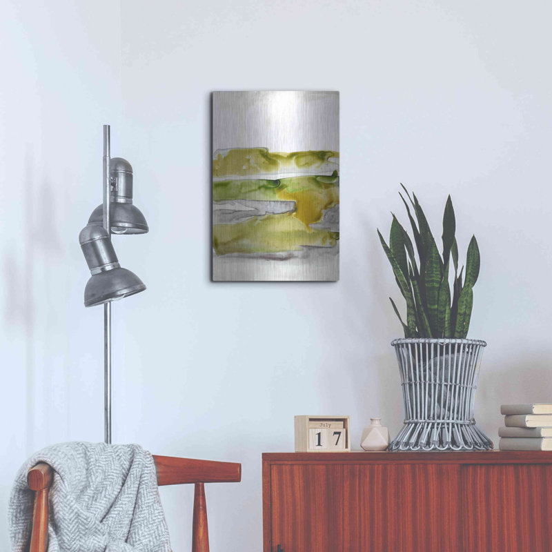 «Organic Seascape Green II» par Lila Bramma, H 24 po x l 16 po