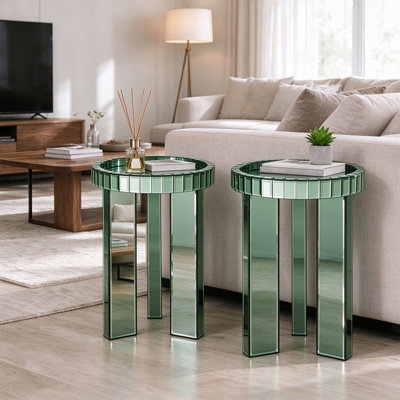 Three Leg Round Tray Top Side Table
