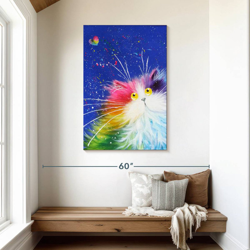 Brampt Happy Feline, 45" H x 30" W