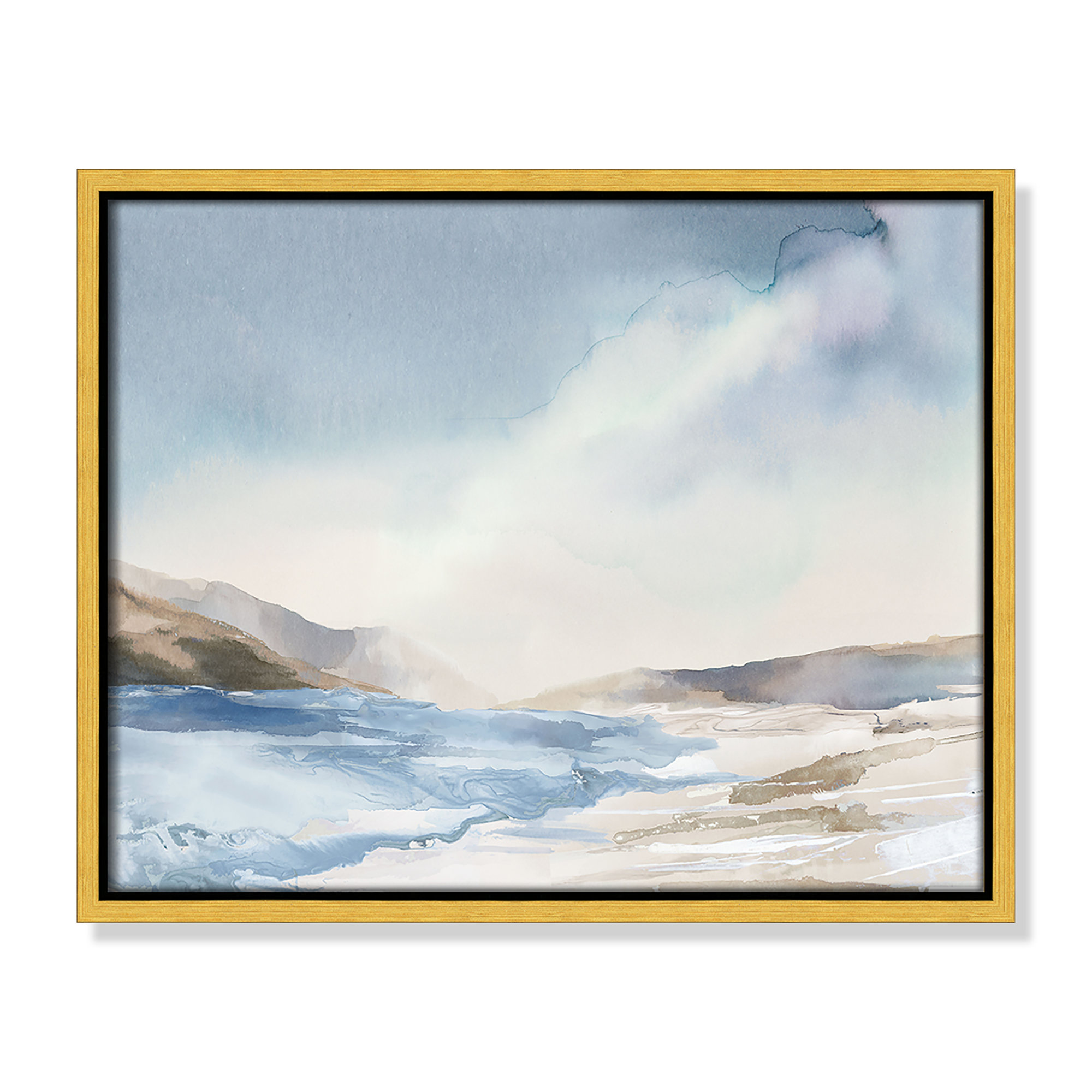 Mystic Shores Print by Mystic Shores, Gold, 12.5" H x 15.5" W