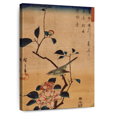 Brampt Ukiyo-E Camélia et rossignol