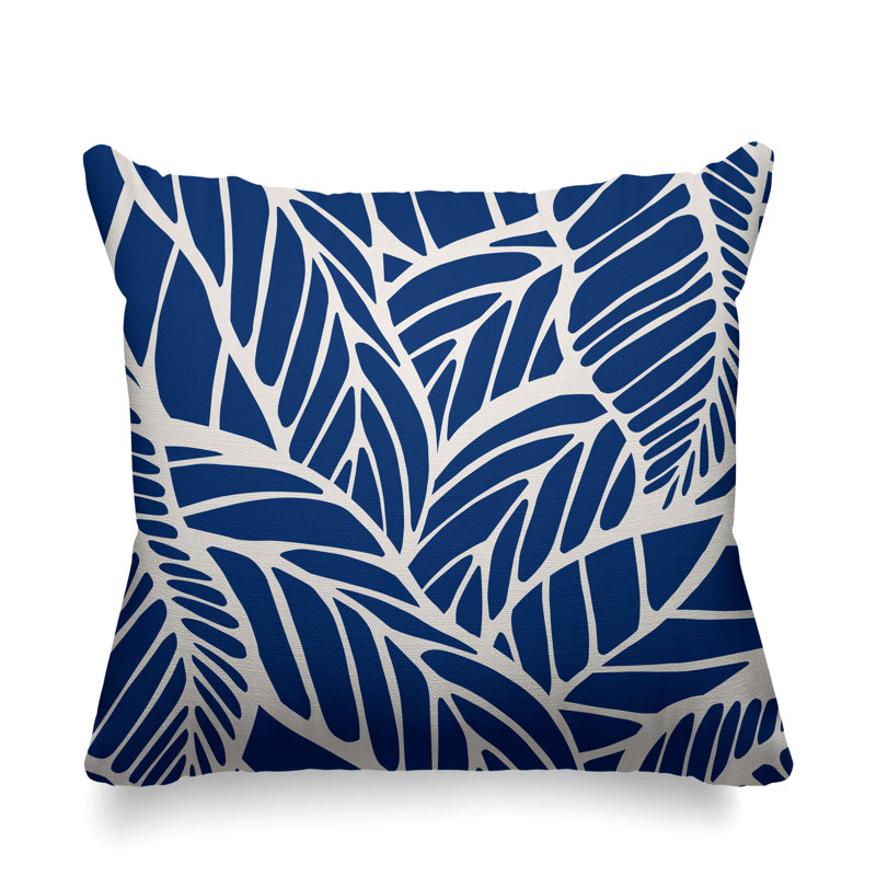 Housse et insert de coussin extérieur d'extérieur, 19 po x 19 po, Bleu, Carré