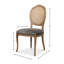 Chaise d'appoint ovale Banner Cane-86477116-86477117