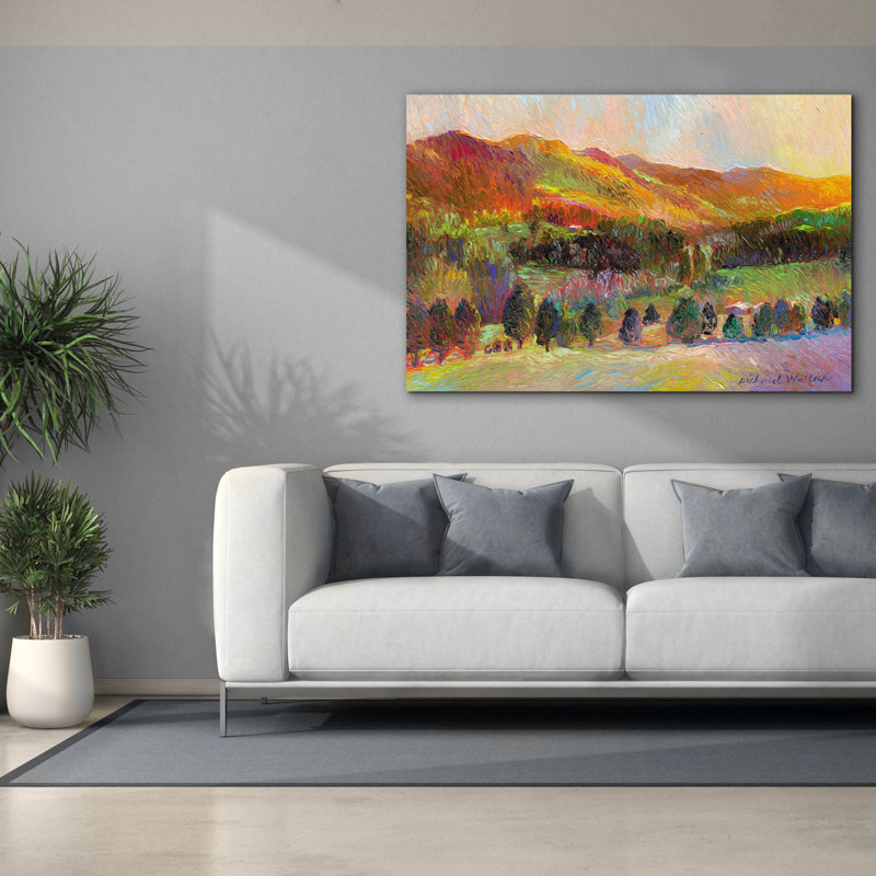 «Colorado Sunset» par Richard Wallich, art mural sur toile, H 40 po x l 60 po x P 1,5 po