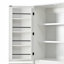 Armoire de cuisine avec tablettes, armoire de rangement décorative avec 3 tablettes réglables, un tiroir caché-1551833139