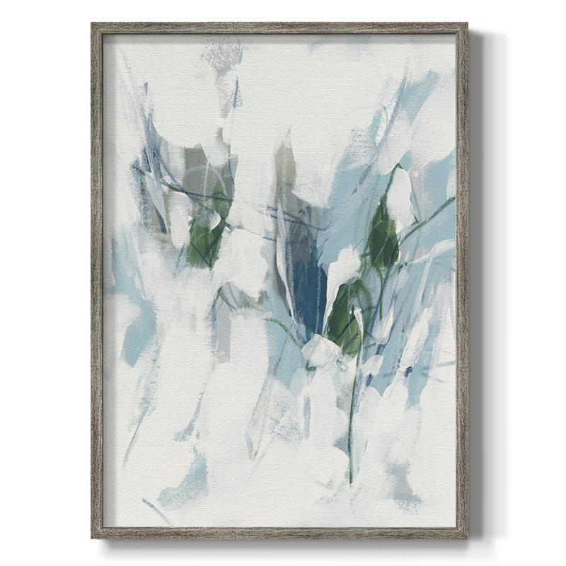 Ice Cavern I, reproduction encadrée - bois massif, H 30 po x l 24 po