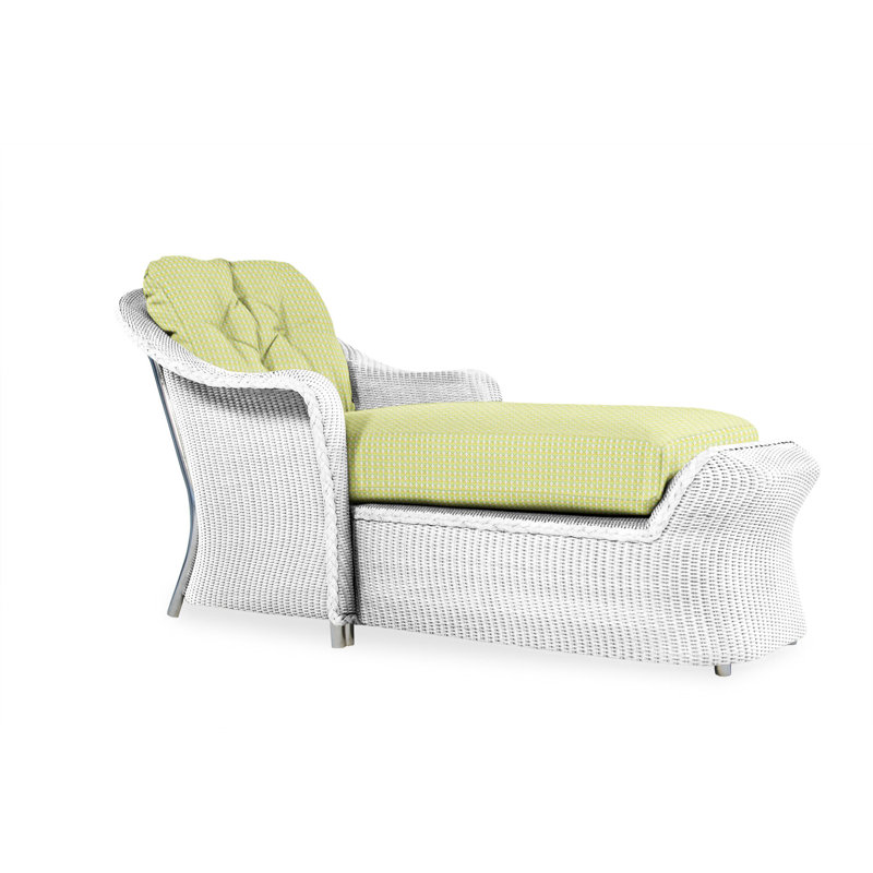 Reflections Outdoor Chaise Lounge, Fife Sahara, White