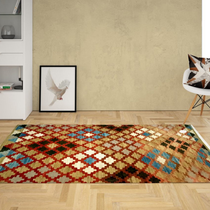 Hodgins Geometric Hand Woven 170cm X 260cm Area Rug