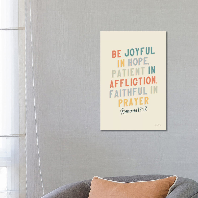 Bible Saying VI by Becky Thorns - Wrapped Canvas Print, 66.04 cm H x 45.72 cm W x 1.91 cm D