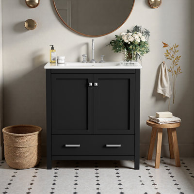 Meuble-lavabo 30 po avec lavabo simple