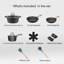 14 - Piece Non-Stick Aluminum Cookware Set