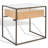Glass End Table with Storage-2088527409