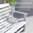 HDPE Outdoor Glider Bench for Two (Distressed White)-1422440025