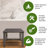 CoastalVogue’s 18 " W Teak Shower Bench in Antique Gray