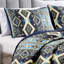 Ensemble de couvre-lit bleu en microfibre 3 pièces-624780450