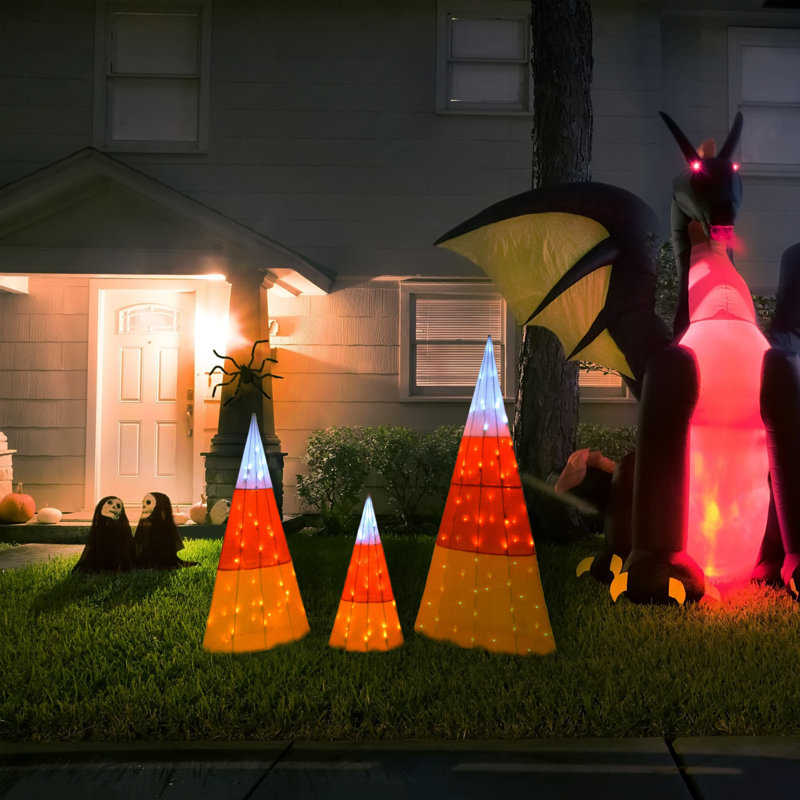 Arbre d'Halloween effrayant illuminé de 48 po The Holiday Aisle®