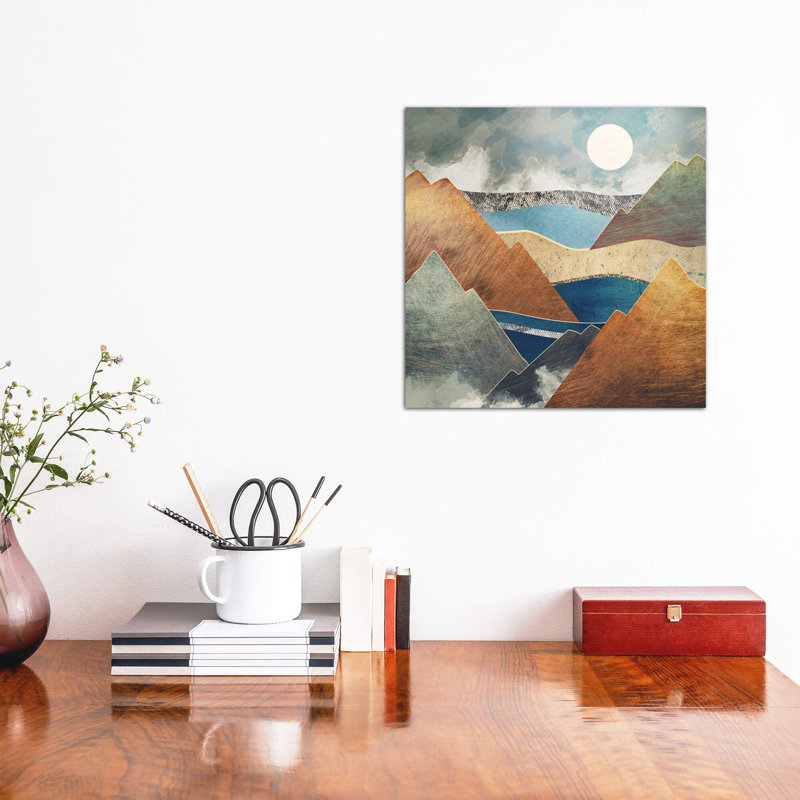 Mountain Pass by SpaceFrog Designs - Wrapped Canvas Painting, 45.72 cm H x 45.72 cm W x 1.91 cm D