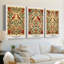Ensemble de 3 toiles tendues sur mesure de la collection CDXI de Wm Morris-955733884