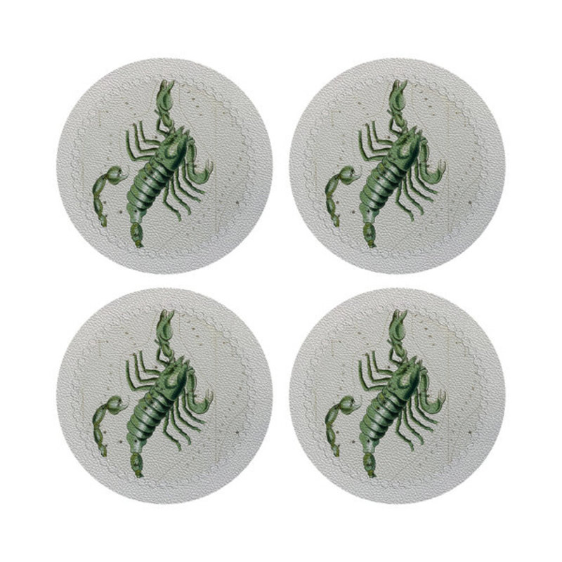 Napperon Zodiac Scorpio, Blanc