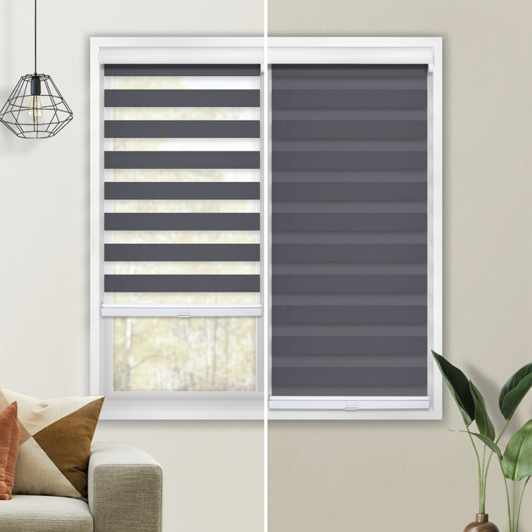 Symple Stuff Custom Zebra Roller Shades Semi-Sheer Roller Shade | Wayfair