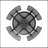 46-Inch Round Picnic Table With Umbrella Hole
