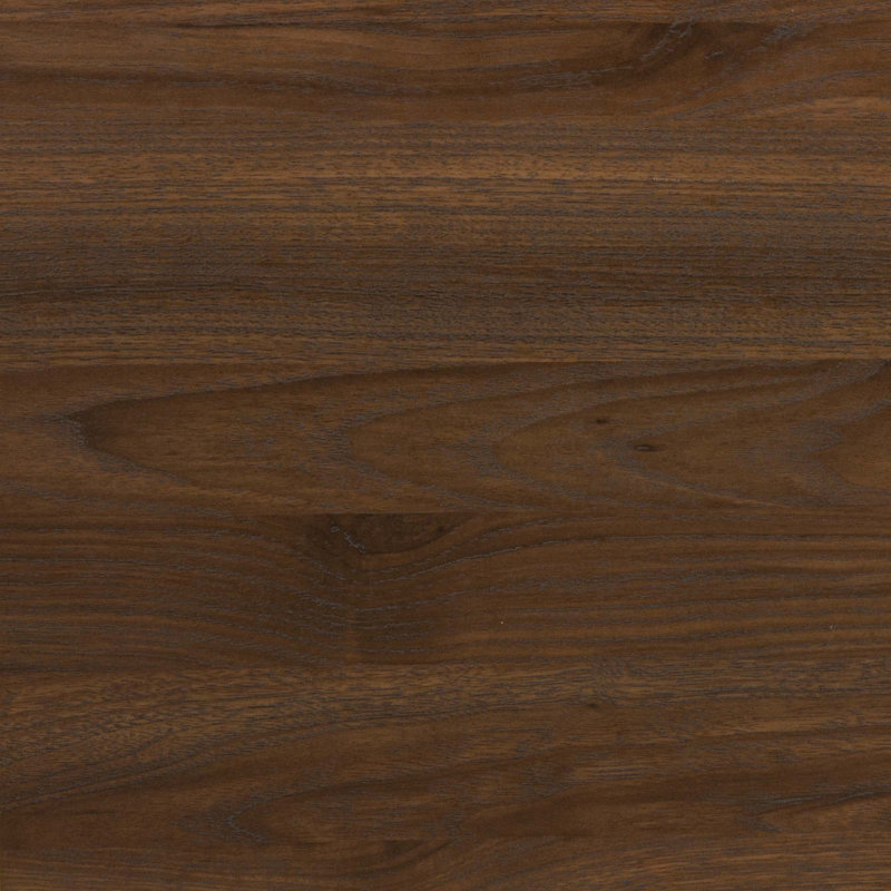 Walnut Floating Nightstand with Drawer and Open Shelf