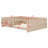 Low Profile Wood Platform Bed with Guardrail and Convenient Storage Shelves-588529694-588529665