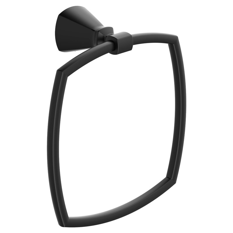 Edgemere Towel Ring, Matte Black