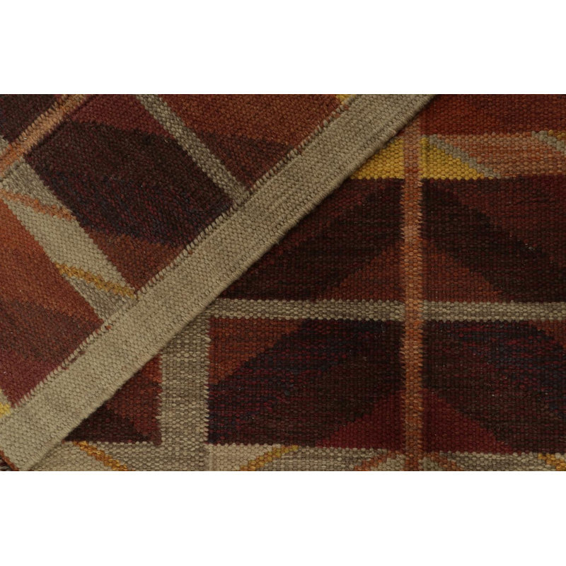 Scandinavian Wool Geometric Area Rug, Rectangle 8' x 10'