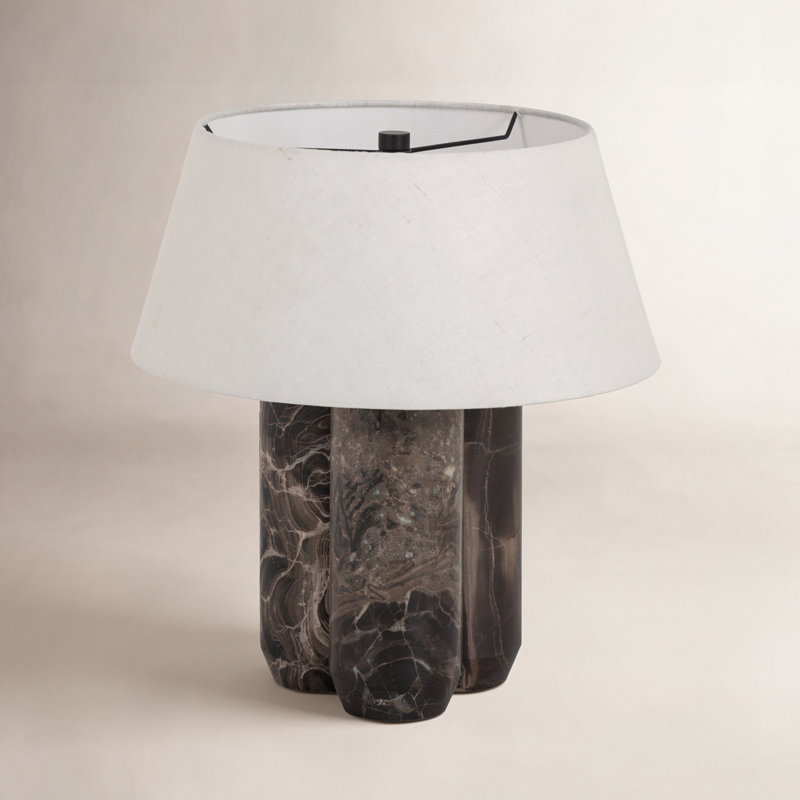 Bremen Table Lamp, Rocky Brown Marble