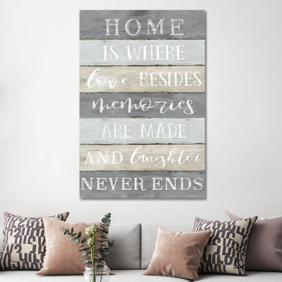 Laughter Never Ends by Natalie Carpentieri - Wrapped Canvas Print