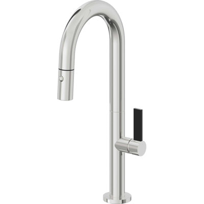 Pull-Down Prep/Bar Faucet With Button Sprayer