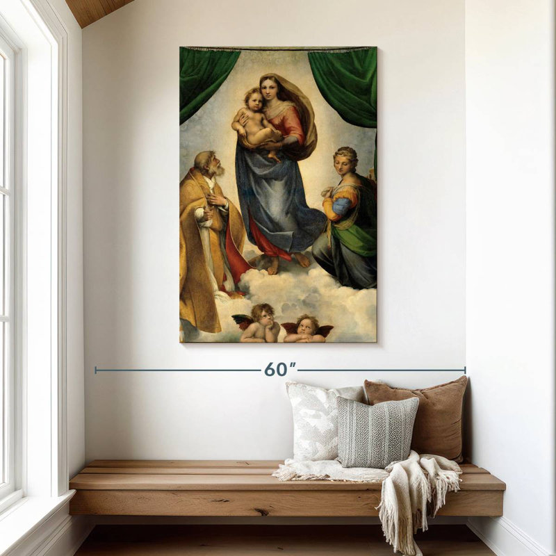 Leisha Sistine Madonna, 48" H x 32" W
