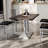 48"L x 30"W Solid Wood Tabletop w/ 27" x 15" Two-Column Dining Height Table Base-2051811145-2051811150