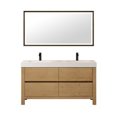 Meuble-lavabo double 60 po Abbie
