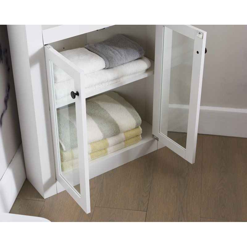 Jayson 24.4094'' Bar Cabinet, White