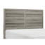 Mobilier de chambre à coucher de style rustique en bois vieilli à finition grise vieillie 1pc