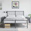 34.5cm W Steel Bedside Table-101281116-123821812
