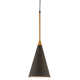 Bunny Williams Single Light Metal Dimmable Plug-in Pendant