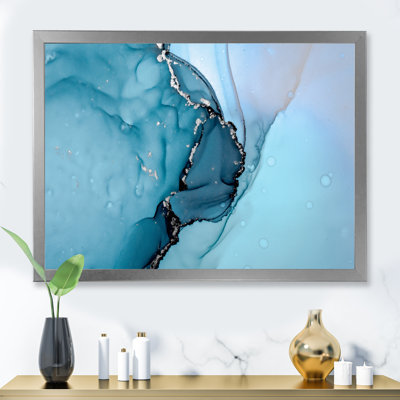 " Turquoise Liquid Art Universe "