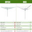 Metal Foldable Rotary / Umbrella Clothesline