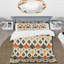 Ensemble de housse de couette orange noir quadrilobe Elegance II - Mid-Century-109174928