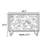 Boho style floral patterns art decor cabinet