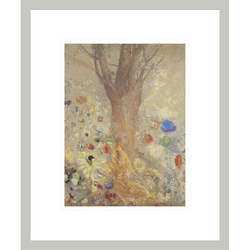 «The Buddha» par Odilon Redon, impression giclée sur cadre, H 16,51 po x l 13,75 po