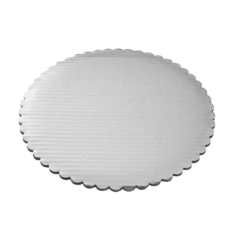 Ensemble de 100 gâteaux en papier de 10 pouces pour service de gâteaux en papier, H 0,1 po x l 10 po x P 10 po, Argent