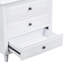 Rangement pour 3 tables de chevet blanches - Fabriqué pour rendre votre chambre à coucher plus organisée
